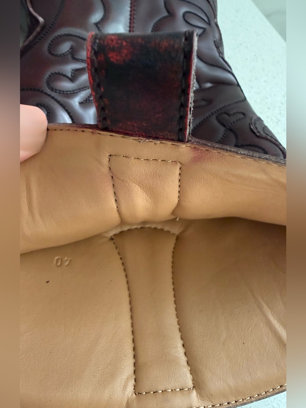 Ganni Embroidered Western Boot - Picture 6 of 8